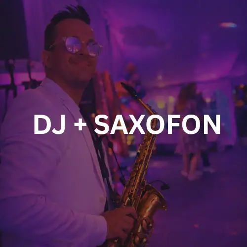 Musiker med saxofon og DJ til arrangementer, fester og events i Danmark.
